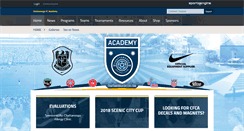 Desktop Screenshot of chattanoogasoccer.com